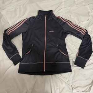 Adidas Women's Gray and Pink Jacket